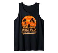 Vintage Venice Beach Ride The Pulse of the Ocean Camiseta sin Mangas