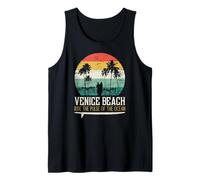 Vintage Venice Beach Ride The Pulse of the Ocean Camiseta sin Mangas