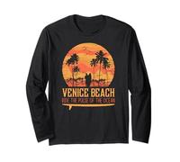 Vintage Venice Beach Ride The Pulse of the Ocean Manga Larga