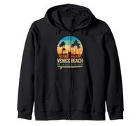 Vintage Venice Beach Ride The Pulse of the Ocean Sudadera con Capucha