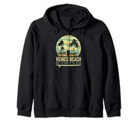 Vintage Venice Beach Ride The Pulse of the Ocean Sudadera con Capucha