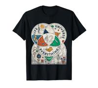 Vintage Venn Diagrama Vida El Universo y Todo - 42 Camiseta
