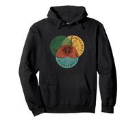 Vintage Venn Diagrama Vida El Universo y Todo - 42 Sudadera con Capucha