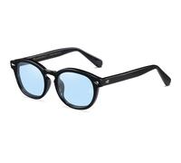 Vintage verano Redondo Gafas de sol Mujeres nerd colorido Gafas Ver a través Gafas De Sol Johnny Depp