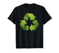 Vintage Verde Reciclaje Símbolo Novedad Día de la Tierra Rec Camiseta
