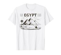 Vintage Viaje Souvenir Antiguo Egipto Pirámides de Giza Camiseta