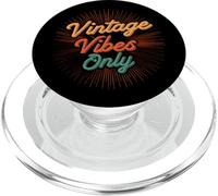 Vintage Vibes Only Retro Sunburst Design PopSockets PopGrip para MagSafe
