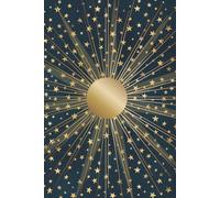 Vintage Vibrant Star Galaxy Daily Journal Travel Notebook, Hardcover, 100 pages! Easy on the Go
