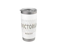 Vintage Victoria México Vaso térmico de acero inoxidable de doble pared