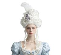 Vintage Victorian Wig - 18th Century Costume, Women Halloween Hair, Colonia | 60s Cosplay Wig Party Props Victorian Wig Women Halloween Vintage 18th Centfor Role Play Masquerade Carnival Stage Photo Prop