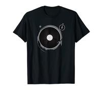 Vintage Vinyl Record Player Summer Vibes Retro Style Camiseta