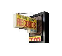 Vintage Vinyl Record Wall Light - Retro Music Decor for Room, Bar & Studio - Warm LED Night Light - Unique Gift for Music Lovers