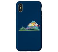 Vintage Virginia Outdoors & Nature Lover Retro 80s Graphic Carcasa para iPhone X/XS