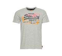 Vintage VL Narrative tee M1011684A Superdry Grey Marl L Hombre