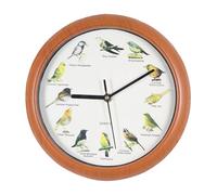 Vintage Wall Clock - 10-Inch Singing Bird Timepiece, Decorative Artistic Clock, Silent Night Function, Elegant Design, Material, Easy Mounting | Stylish Home Accessory for Bedroom Living Room
