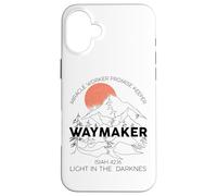 Vintage Waymaker Promise Keeper Miracle Worker Christian Carcasa para iPhone 16 Plus