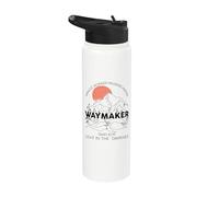 Vintage Waymaker Promise Keeper Miracle Worker Christian Stainless Steel Insulated Water Bottle