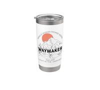 Vintage Waymaker Promise Keeper Miracle Worker Christian Vaso térmico de acero inoxidable de doble pared