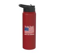 Vintage We The People Have Have Enough US Flag American USA Stainless Steel Insulated Water Bottle