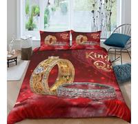 Vintage Wedding Funda Edredon Juego de Ropa de Cama de 3 Piezas Impresión 3D Cierre de Vintage Wedding Estilo Funda de Edredón Funda de Almohada a Juego Suave for Ancianos Super King（260x220cm）