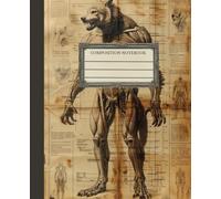 Vintage Werewolf Composition Notebook: Beautiful old looking college-ruled diary Stylish drawings lined notebook for students and more!