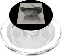 Vintage Western Cowboy-Cat Cool Look Outlaw-Cat PopSockets PopGrip para MagSafe