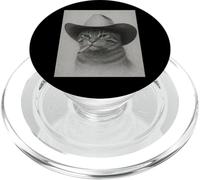 Vintage Western Cowboy-Cat Cool Look Outlaw-Cat PopSockets PopGrip para MagSafe