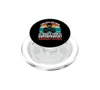 Vintage What's Your Superpower Welder Funny Welders Welding PopSockets PopGrip para MagSafe
