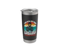 Vintage What's Your Superpower Welder Funny Welders Welding Vaso térmico de acero inoxidable de doble pared