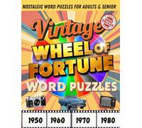 Vintage Wheel Of Fortune Word Puzzles:: 200+ Big Font Word Puzzles for Adults & Seniors - Relive the Golden Age from the 1950s-1980s (Classic Gifts)