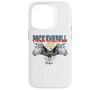 Vintage Wild Spirit Rock You Eagle Flying Rock & Roll Carcasa para iPhone 14 Pro