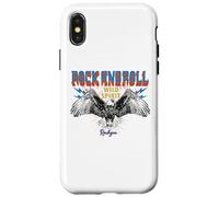 Vintage Wild Spirit Rock You Eagle Flying Rock & Roll Carcasa para iPhone X/XS