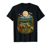 Vintage Wildlife Animal Graphic Retro Forest Nature for Men Camiseta gráfica económica