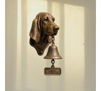 Vintage Witch Doorbell - Cast Iron Halloween Protection Door Hangers Bell with Witch on Broom for for Front Doors, Porch, Home and Wall Decor (#8)