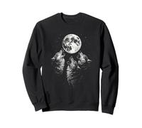 Vintage Wolf Howling At The Moon Wildlife Wolves Sudadera