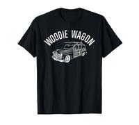 Vintage Woodie Wagon, Auto Retro Woody Surf Car Classic Camiseta