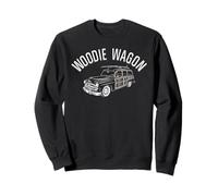Vintage Woodie Wagon, Auto Retro Woody Surf Car Classic Sudadera