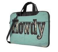 Vintage Word Howdy Classic Western - Funda acolchada para laptop de 15.6 pulgadas, funda acolchada para mujeres y hombres