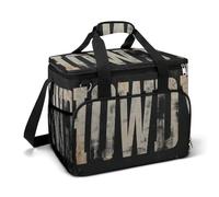 Vintage Words Howdy - Bolsa térmica térmica para camping, playa, portátil, a prueba de fugas, con correa para el hombro