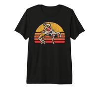 Vintage Wrestling Graphic Dos Luchadores y Sol Camiseta Premium