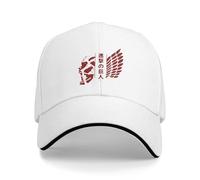 Vintage y clásico Anime Titans Attack Rojo Gorra béisbol Elegante Hombres Mujeres Gorra camionero Impresión al por mayor Gorras béisbol deportivas al aire libre Regalo cumpleaños duradero y cómodo