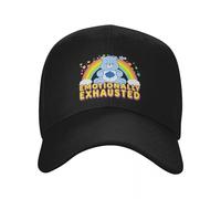 Vintage y clásico Care Bears Emocionalmente agotado Rainbow Grumpy Bear Icon Gorra de béisbol para Hombres Hip-Hop Sun Hats Dad Hat Snapback Caps Racing Cap Duradero y cómodo