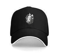 Vintage y clásico Ghost of Disapproval Sun Gorra de béisbol Verano Mujeres Hombres Espeluznante Diseño de Fantasma Gorra de Camionero Transpirable Casual Snapback Gorra Duradera y cómoda