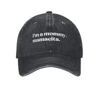 Vintage y clásico I'm a Mommy Mamacita Funny Huda Love Inspired Island Baseball Cap Sun KPOP Rock Sunscreen Hip Hop Hats Couple Print Snapback Cap Duradero y cómodo