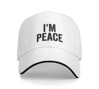 Vintage y clásico I'm Peace - I Come IN Peace Gorra de béisbol Casual a Juego para Parejas Gorra Ajustable Gorra de béisbol Unisex de Verano de Hip Hop Duradera y cómoda