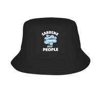 Vintage y clásico Sardina Over People Sardinas Sombrero de Cubo Gorras de Pescador al Aire Libre Plegables Caza Protector Solar Sombreros para Pareja Diseño de Moda Gorra Duradera y cómoda