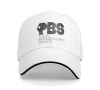 Vintage y clásico Vintage Groovy Classic Logo PBS Gorra béisbol Unisex-Teens Sombreros Hip Hop Personalizados Bricolaje Verano Moderno Deporte al Aire Libre Sol Gorra Snapback Duradera y cómoda