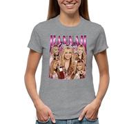 Vintage Y2K Hannah Montana Pop Culture Nostalgia Camiseta De Mujer Gris Size XL
