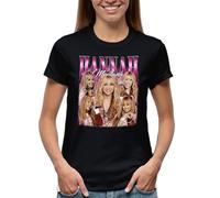 Vintage Y2K Hannah Montana Pop Culture Nostalgia Camiseta De Mujer Negra Size S