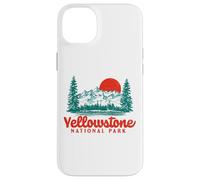 Vintage Yellowstone Mountains Scene 80's Carcasa para iPhone 14 Plus